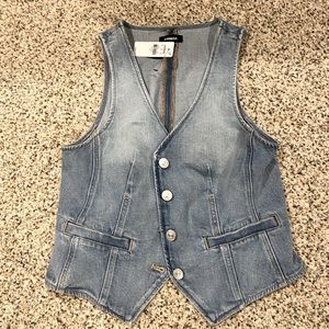 Express denim vest